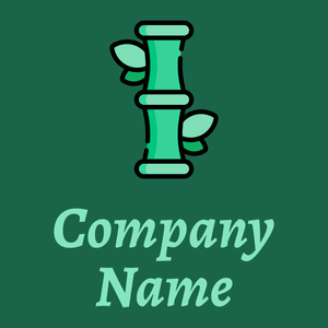 Bamboo logo on a Fun Green background - Umwelt & Natur