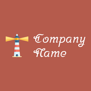 Lighthouse logo on a Chestnut background - Arquitetura