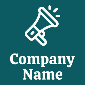 Megaphone logo on a Blue Stone background - Comunicazioni