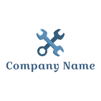 Wrench logo on a White background - Costruzioni & Strumenti