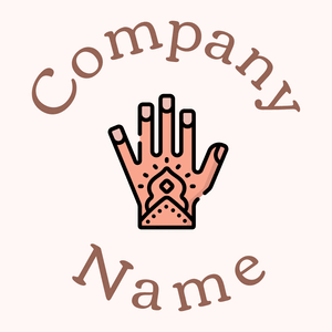 Henna logo on a Snow background - Religion et spiritualité