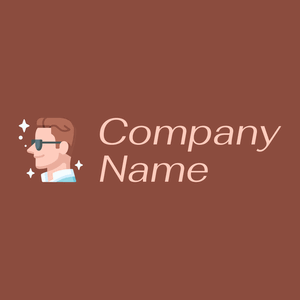 Actor logo on a Mule Fawn background - Abstrato