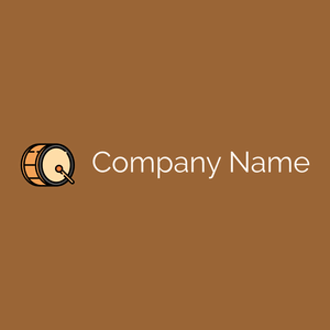 Drum logo on a Desert background - Arte & Intrattenimento