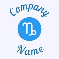 Capricorn logo on a pale background - Abstrato