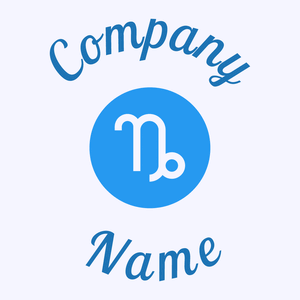 Capricorn logo on a pale background - Abstrato