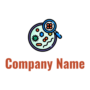 Bacteria logo on a White background - Medicina & Farmacia