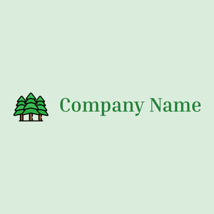 Forest on a Off Green background - Domaine de l'agriculture