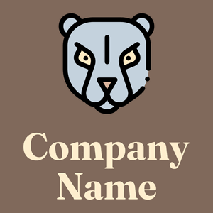 Puma logo on a Donkey Brown background - Animais e Pets