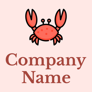 Pinch Crab on a Misty Rose background - Animales & Animales de compañía