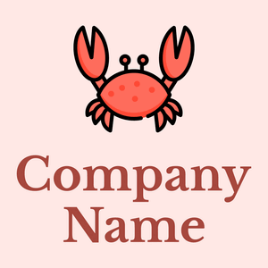 Pinch Crab on a Misty Rose background - Animais e Pets