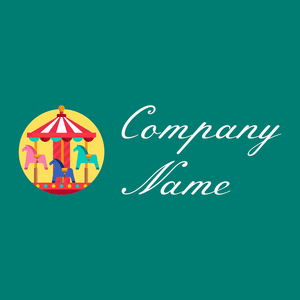 Merry go round logo on a Surfie Green background - Juegos & Entretenimiento