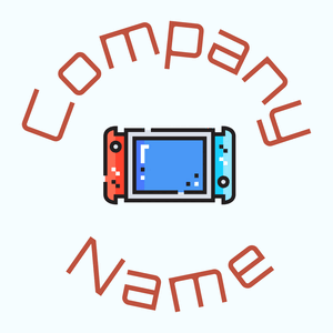 Nintendo switch logo on a Azure background - Abstrato