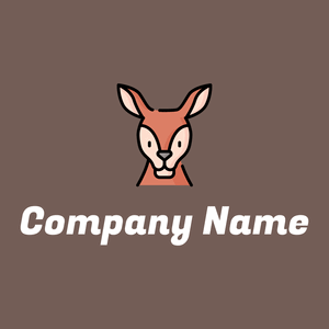 Kangaroo on a Dorado background - Animales & Animales de compañía