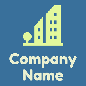 Building logo on a Astral background - Costruzioni & Strumenti