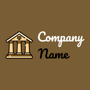 Courthouse logo on a Shingle Fawn background - Architettura