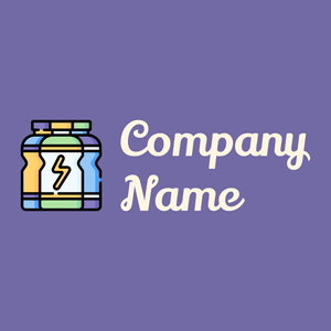 Energy drink logo on a Scampi background - Comida & Bebida