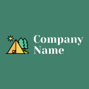 Tent logo on a Viridian background - Autos & Fahrzeuge