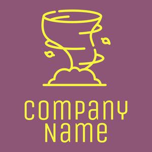 Hurricane logo on a Cannon Pink background - Landschaftsgestaltung