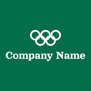 Olympic games logo on a Watercourse background - Abstract