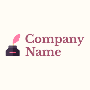 Inkwell logo on a Floral White background - Communicatie