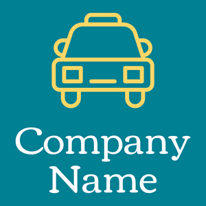 Taxi logo on a Dark Cyan background - Autos & Fahrzeuge