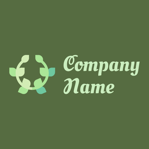Laurel logo on a Green background - Abstrato