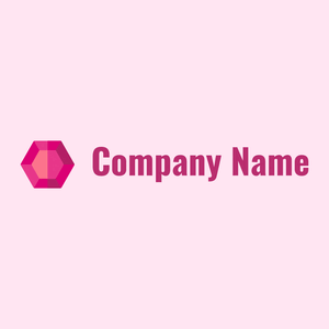 Gem logo on a Lavender Blush background - Moda & Beleza