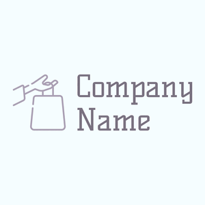 Shopping bag logo on a Azure background - Moda & Bellezza
