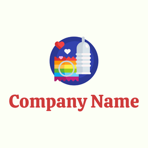 Condom logo on a Ivory background - Medizin & Pharmazeutik