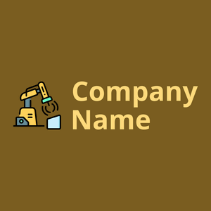 Laser cutting machine logo on a Yukon Gold background - Technologie