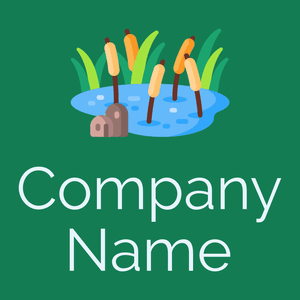 Pond logo on a Salem background - Meio ambiente