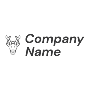 Caribou face logo on a White background - Animali & Cuccioli