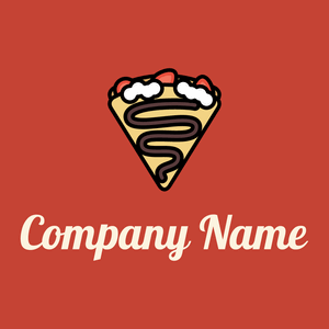Crepe logo on a Trinidad background - Nourriture & Boisson