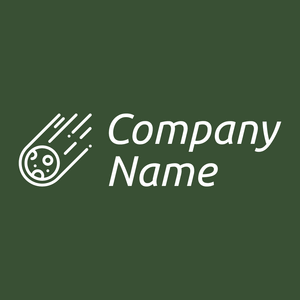 Meteorite logo on a Palm Leaf background - Abstrait