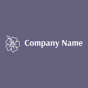 Hibiscus logo on a Kimberly background - Floral