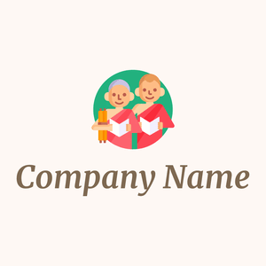 Children logo on a Seashell background - Religión