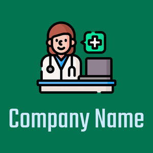 Doctor logo on a Watercourse background - Hospital & Farmácia