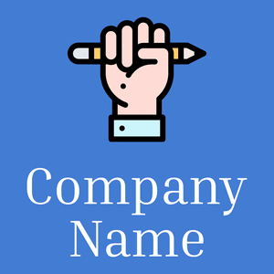 Copywriting logo on a Royal Blue background - Negócios & Consultoria