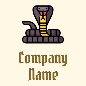 Snake on a Corn Silk background - Abstrakt