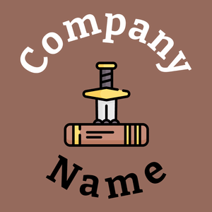 History book logo on a Dark Chestnut background - Entertainment & Kunst