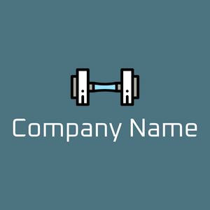 Dumbbell on a Bismark background - Sport