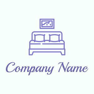 Double bed on a Mint Cream background - Construction & Outils