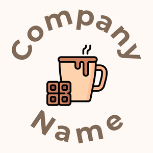 Cocoa logo on a Seashell background - Comida & Bebida