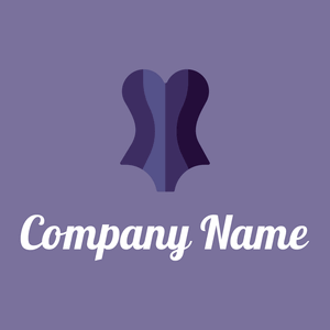 Lingerie logo on a purple background - Abstrait