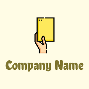 Yellow card logo on a Light Yellow background - Sommario
