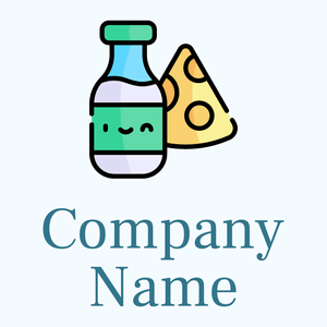 Milk Products on a Alice Blue background - Alimentos & Bebidas