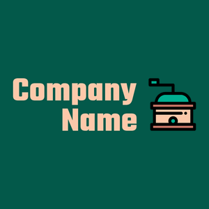 Coffee grinder logo on a Mosque background - Alimentos & Bebidas