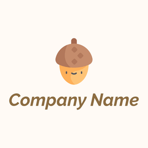 Acorn logo on a Seashell background - Animali & Cuccioli