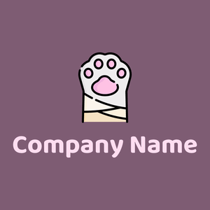 Bandage logo on a Trendy Pink background - Hospital & Farmácia