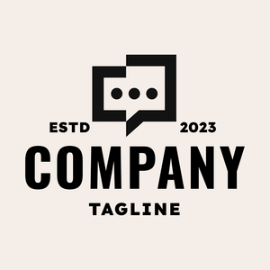 Minimalist modern speech bubble - Comunicaciones